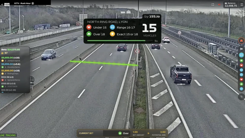 CCTV Rush Hour - Spieloberfläche im Online-Casino