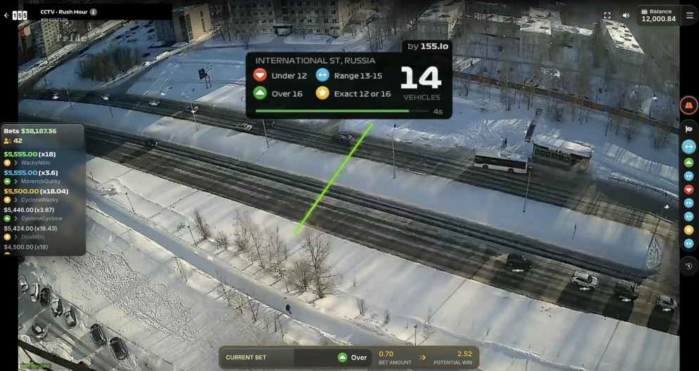 CCTV Rush Hour - x18-Gewinn bei exakter Vorhersage